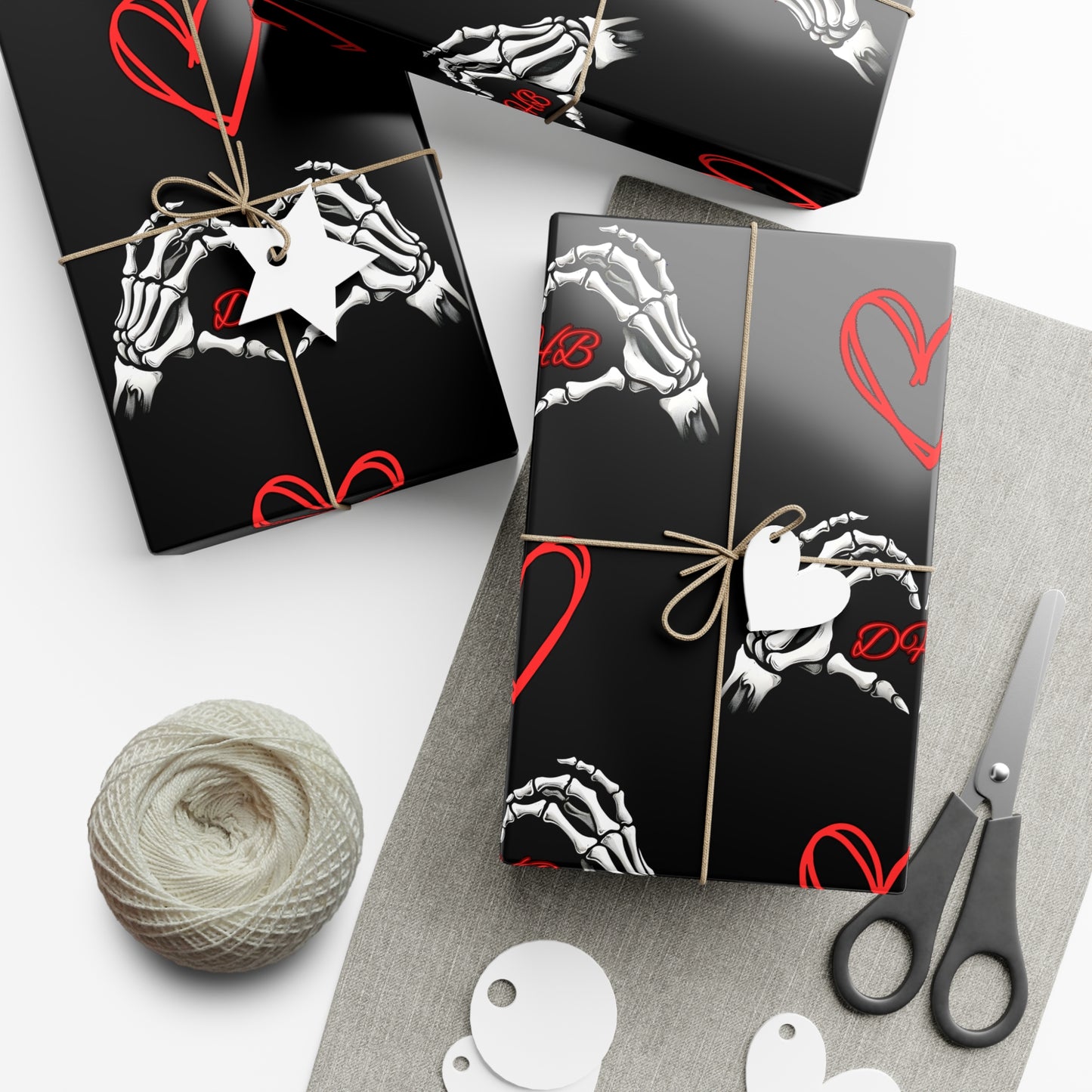 Dark Hearts Gift Wrap