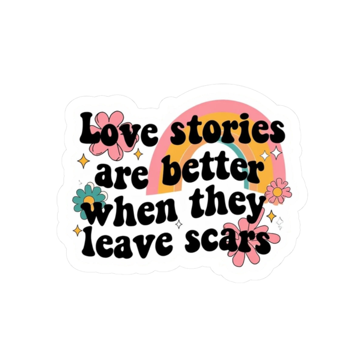 Love stories Kiss-Cut Sticker