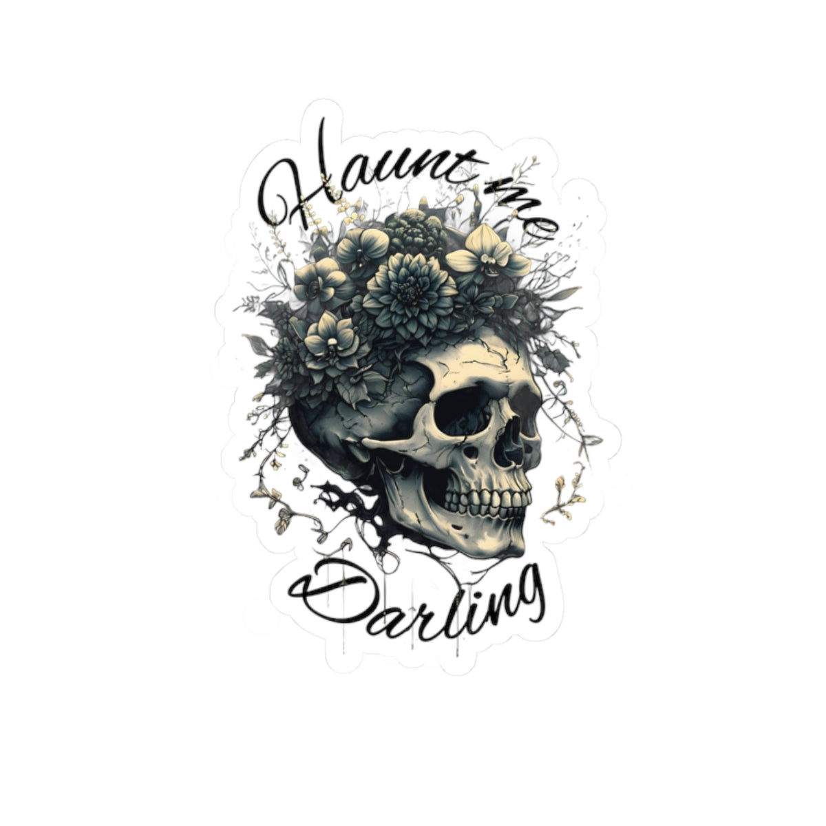 Haunt me Kiss-Cut Sticker