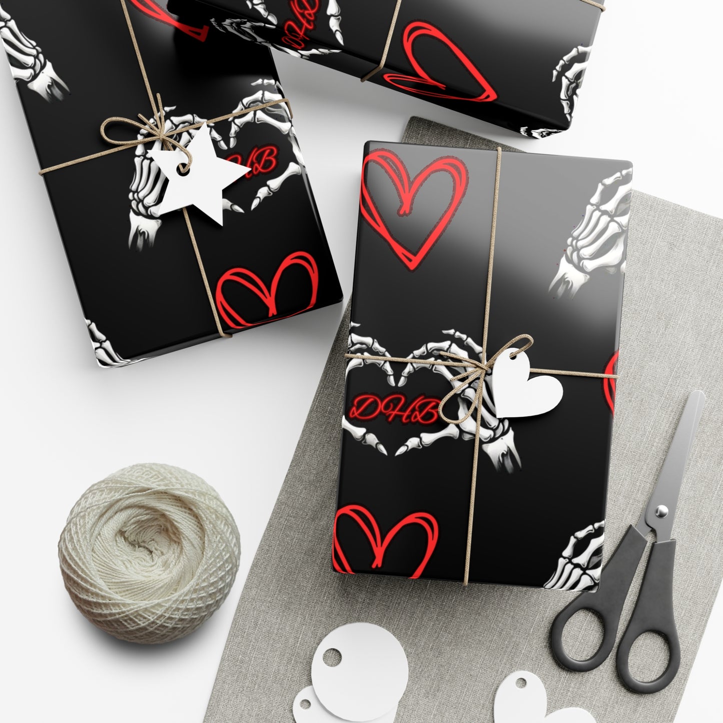 Dark Hearts Gift Wrap