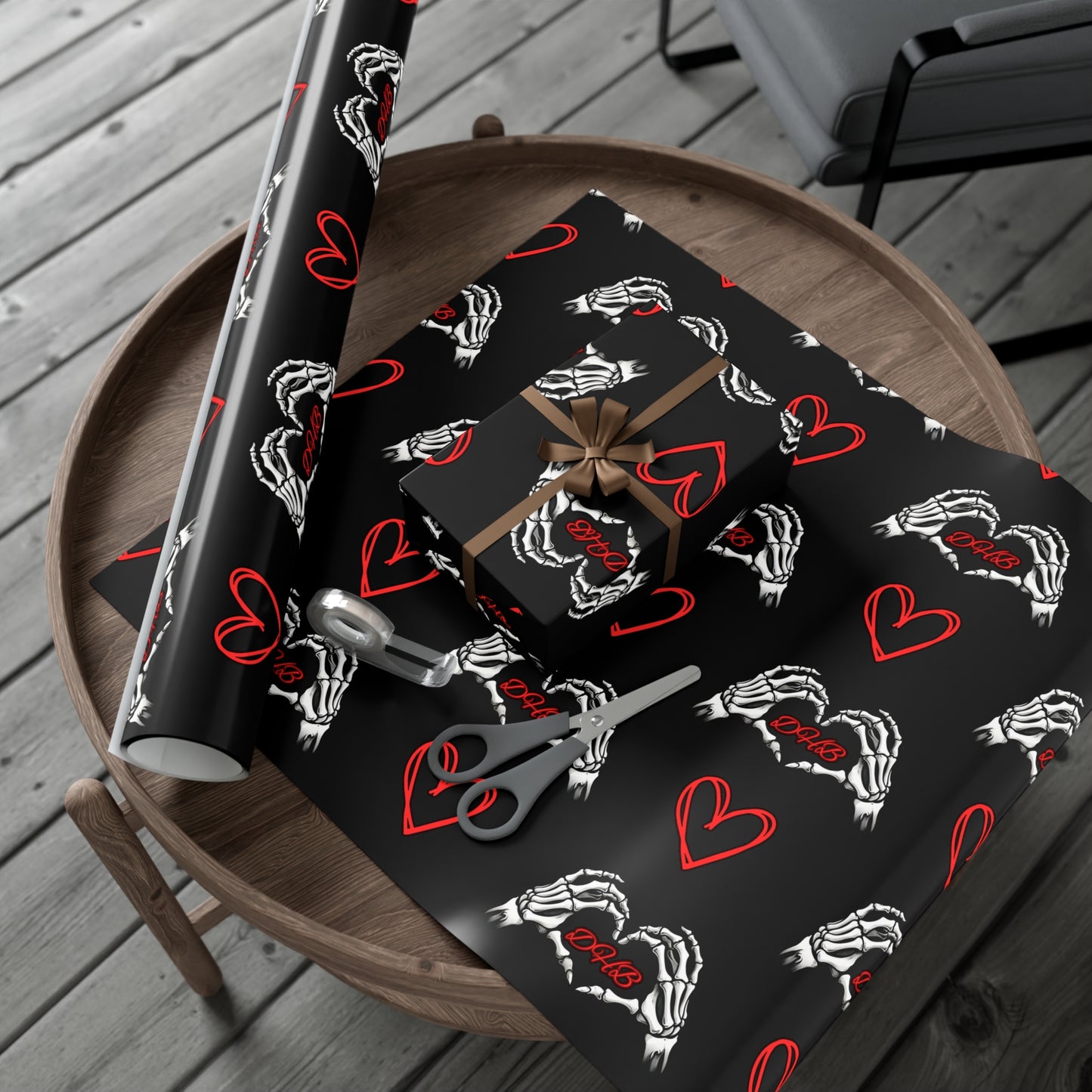 Dark Hearts Gift Wrap