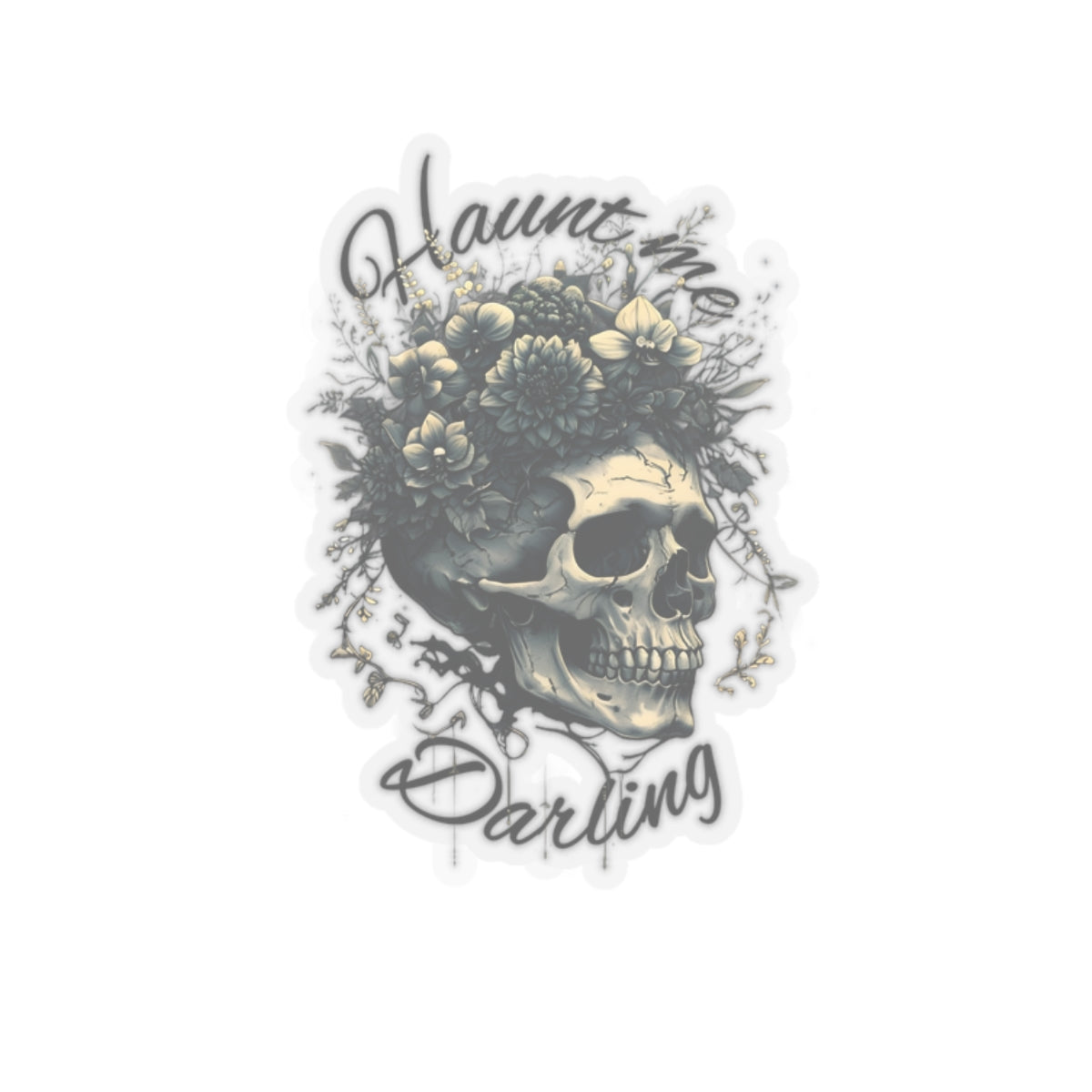 Haunt me Kiss-Cut Sticker