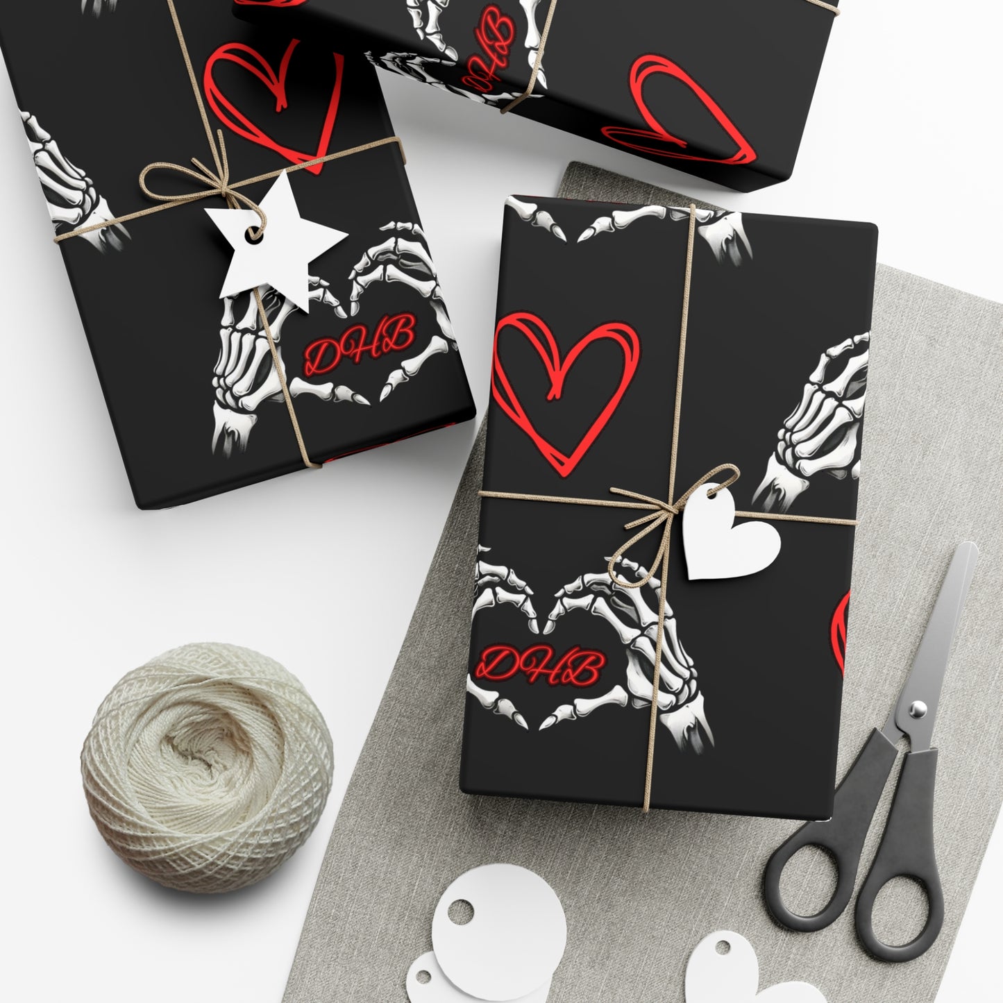 Dark Hearts Gift Wrap
