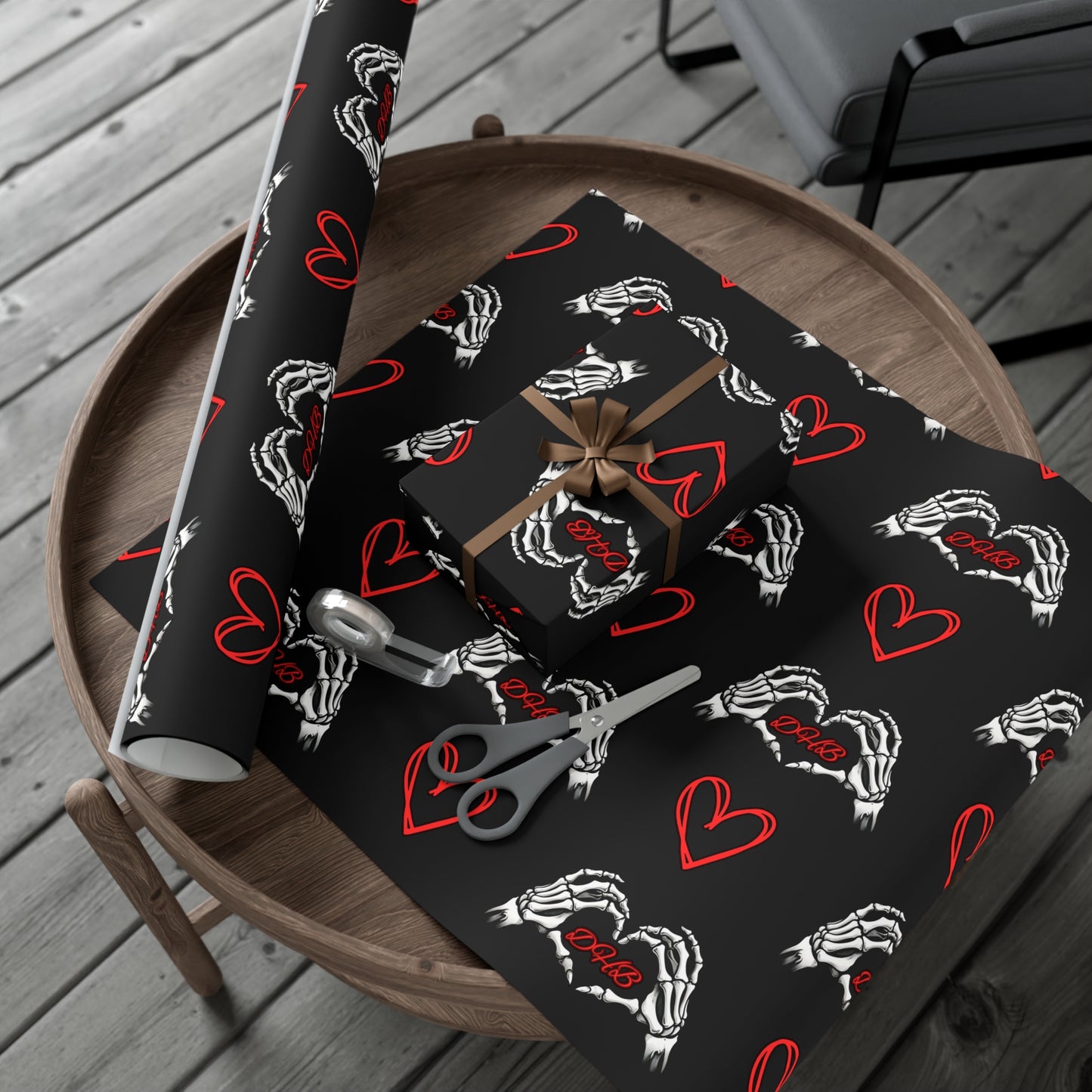 Dark Hearts Gift Wrap