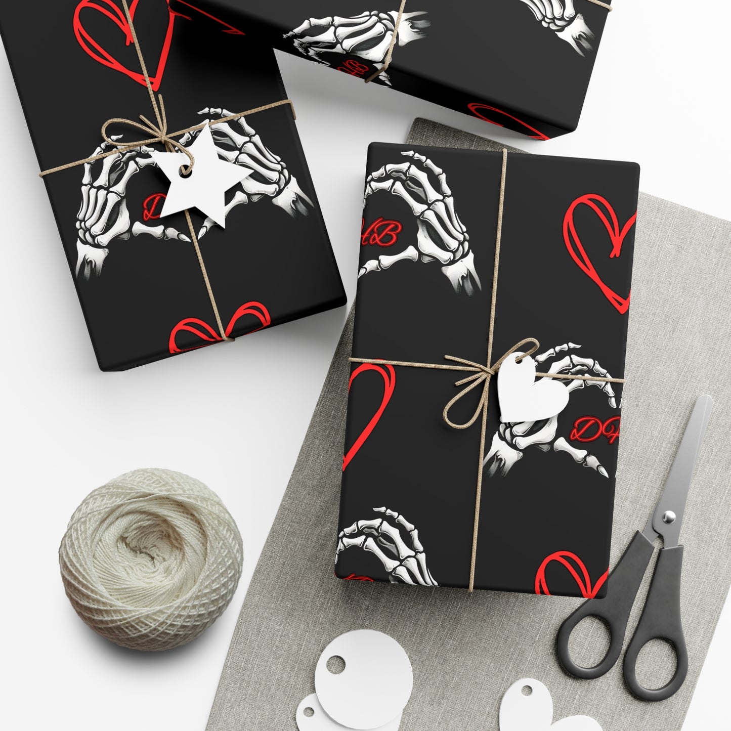Dark Hearts Gift Wrap