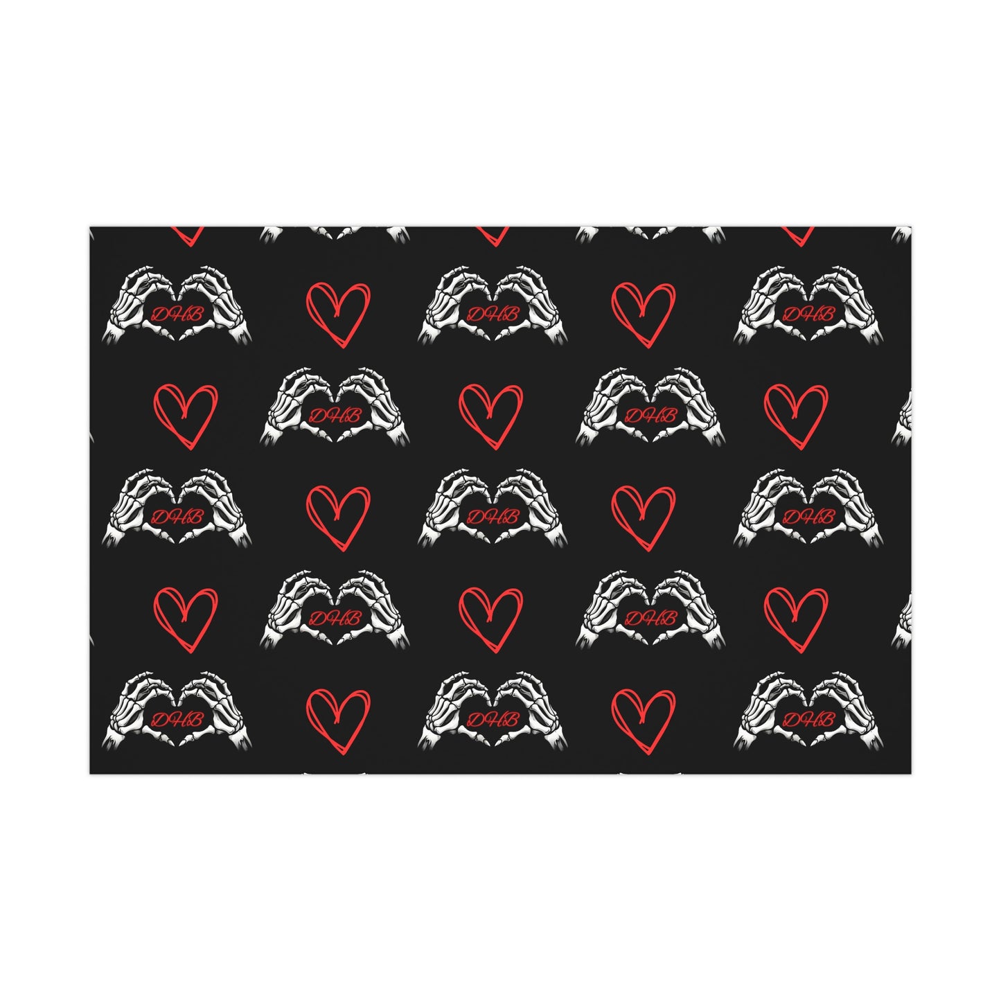 Dark Hearts Gift Wrap