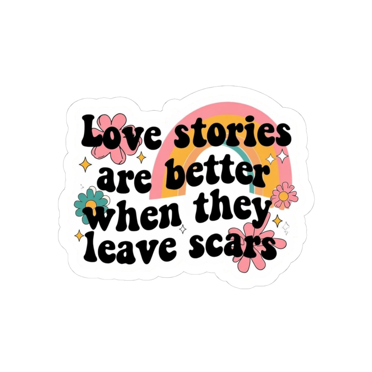Love stories Kiss-Cut Sticker