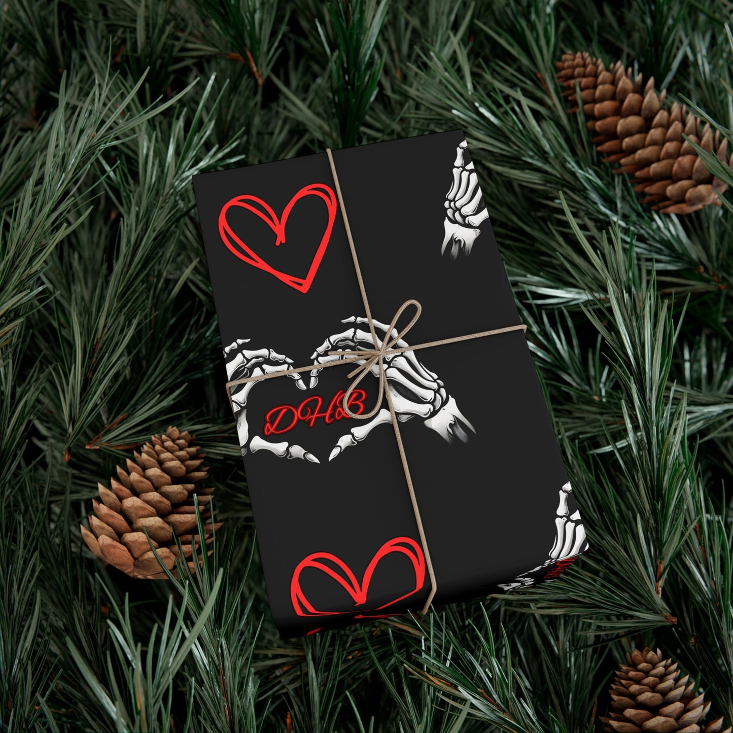 Dark Hearts Gift Wrap