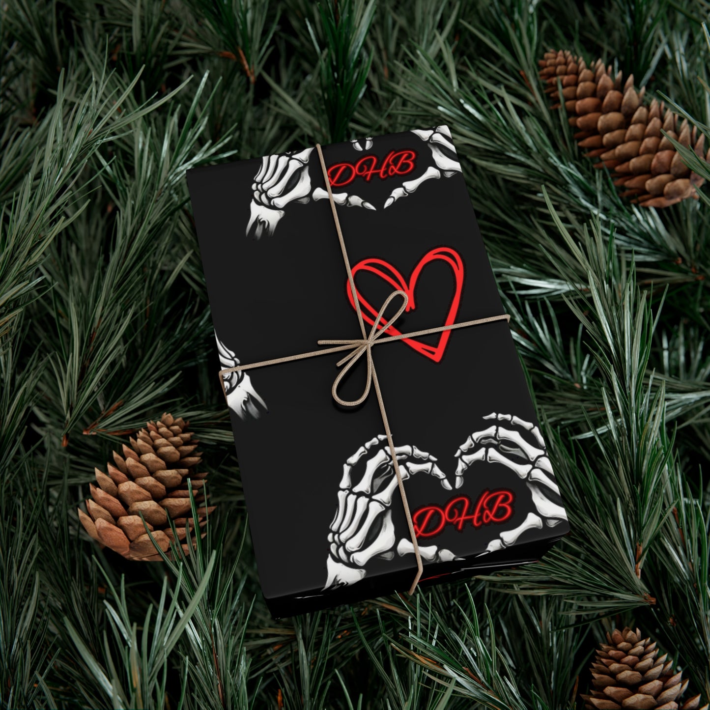 Dark Hearts Gift Wrap