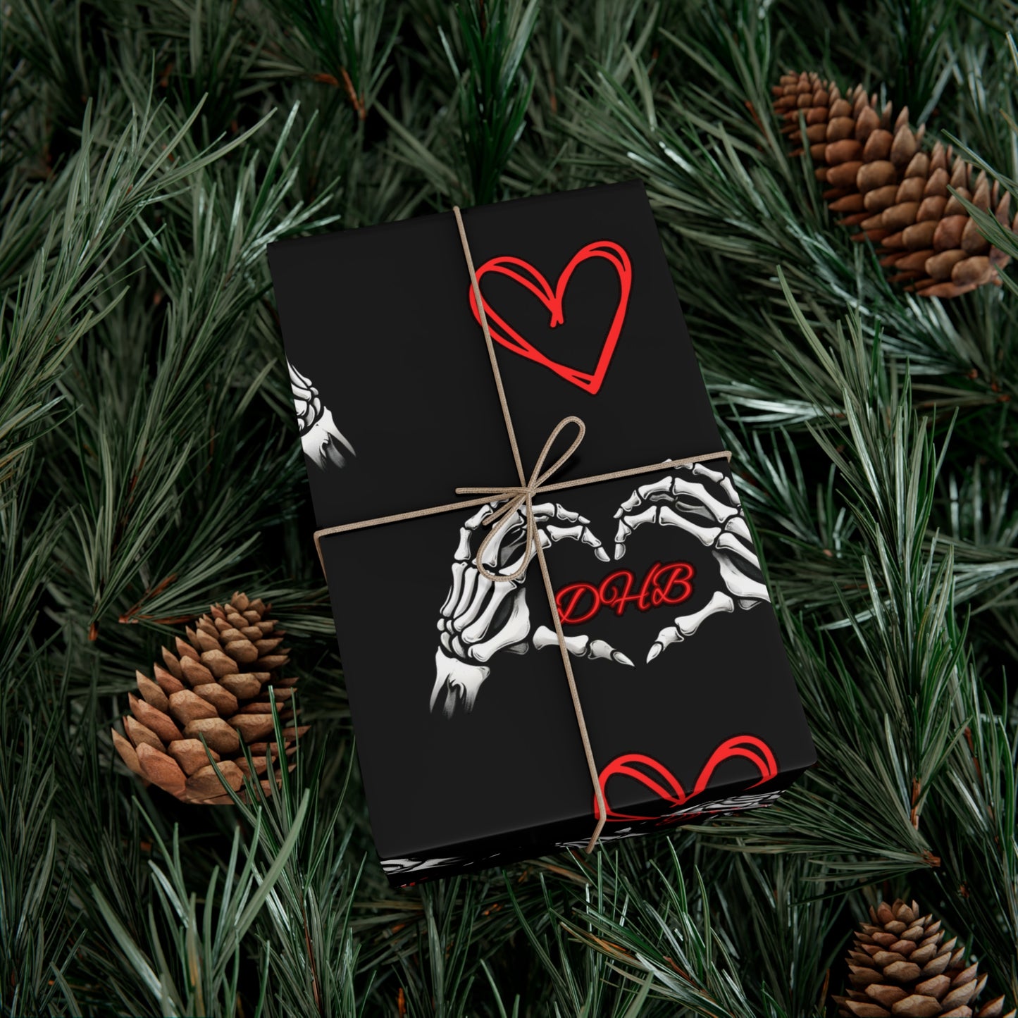 Dark Hearts Gift Wrap