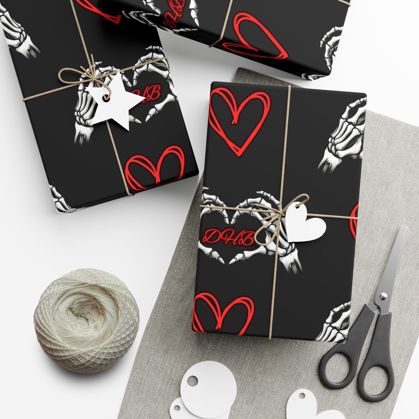 Dark Hearts Gift Wrap