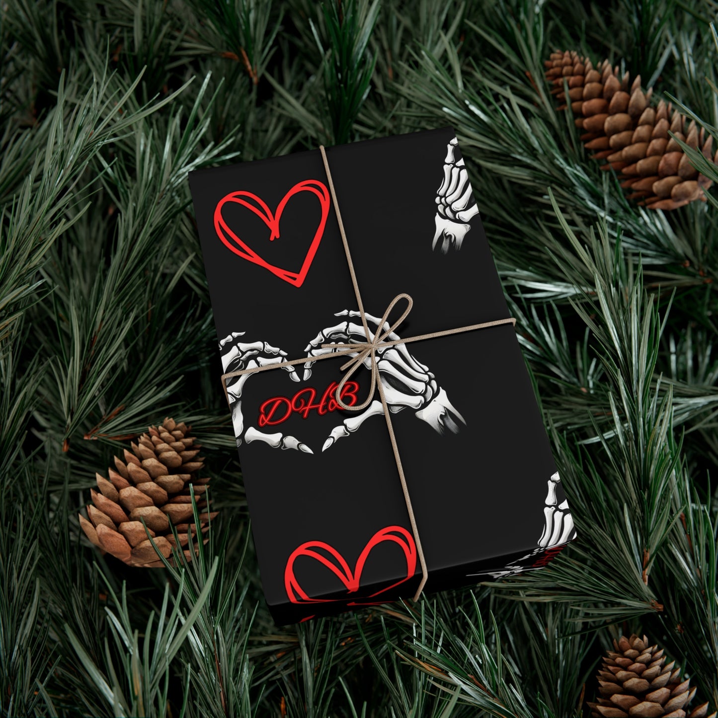 Dark Hearts Gift Wrap