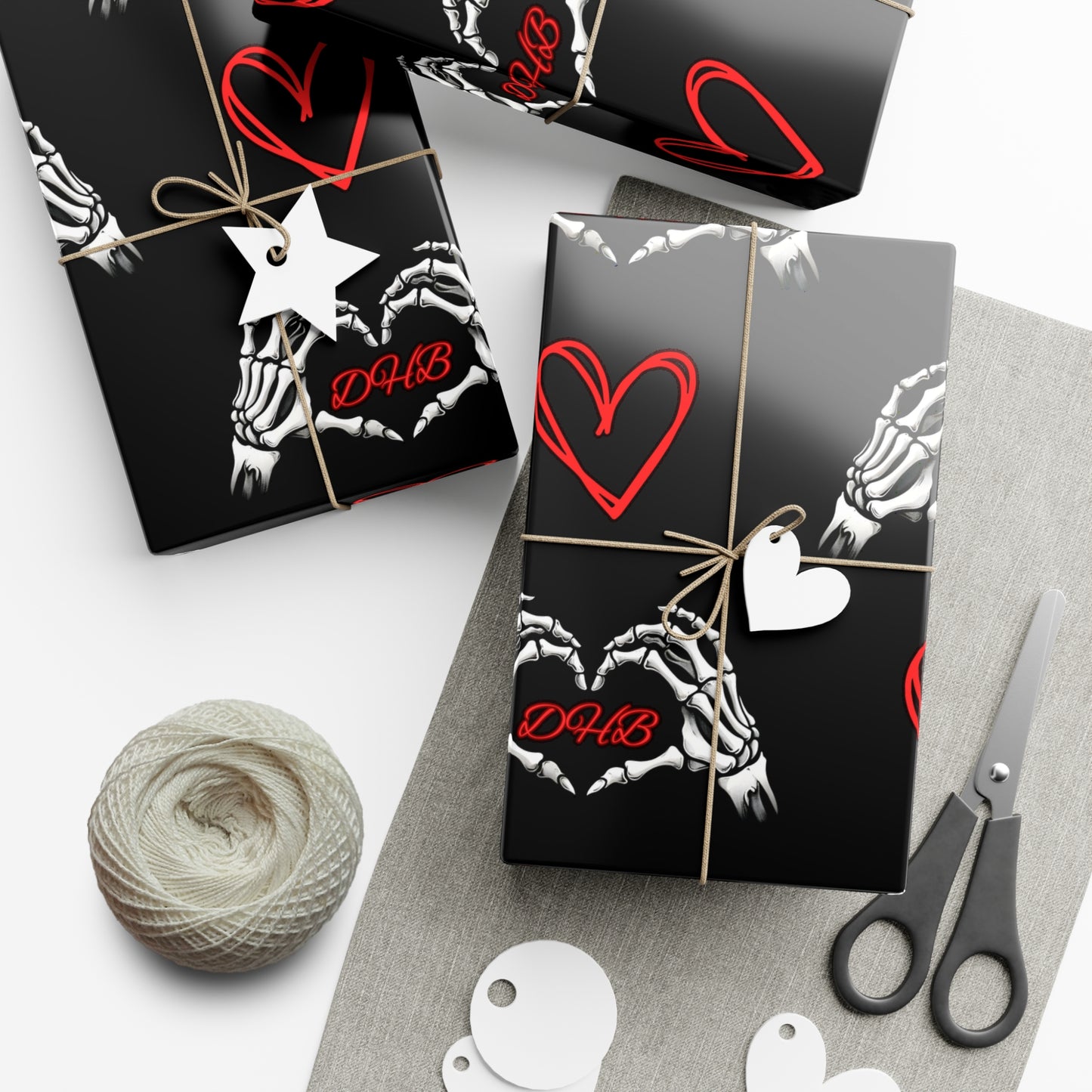 Dark Hearts Gift Wrap