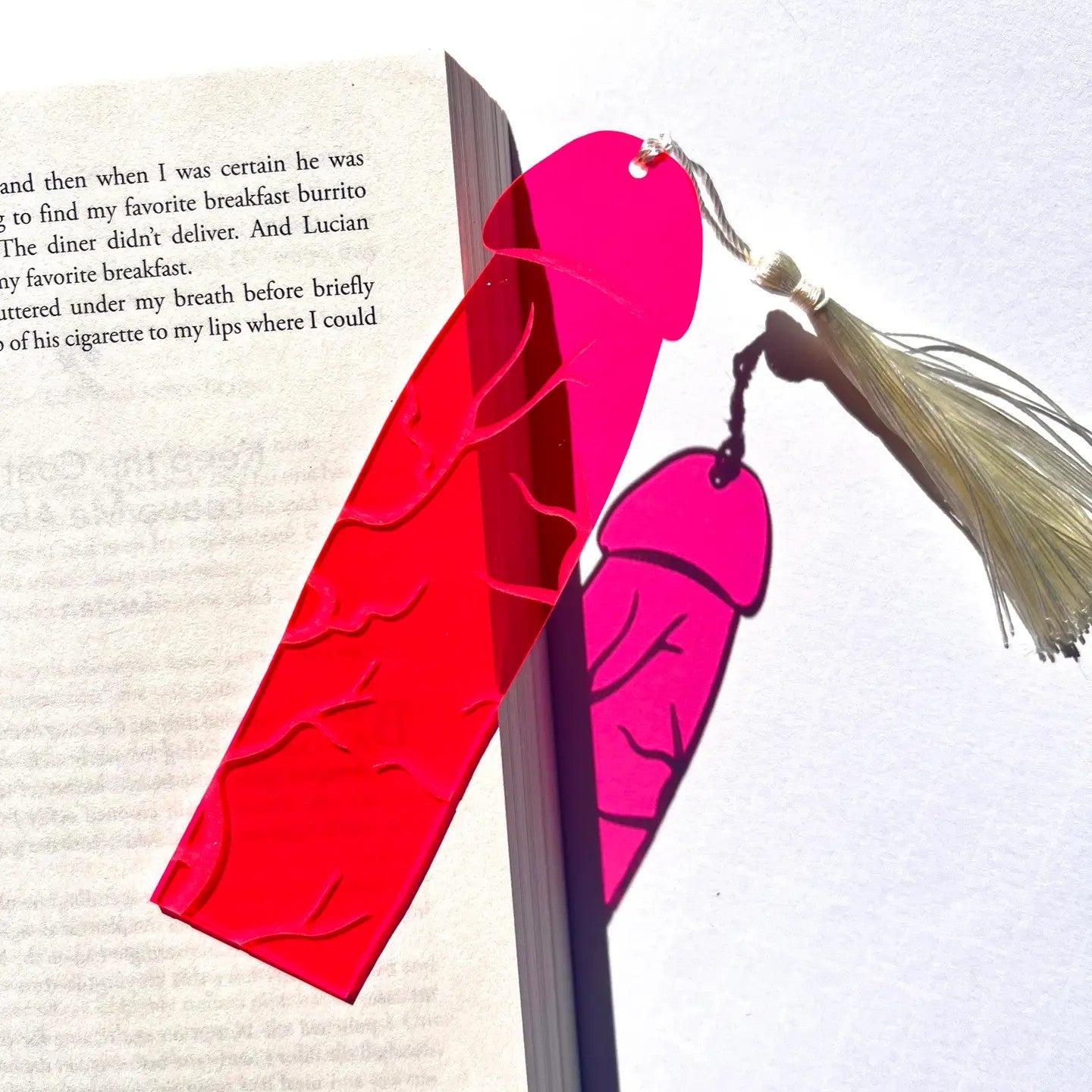 Thundercock Cockmark Bookmark: Neon Pink