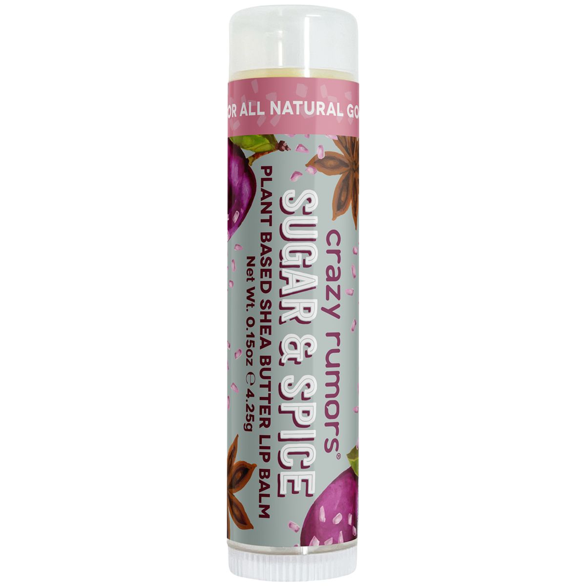 All Natural, Vegan Sugar & Spice Lip Balm - Holiday