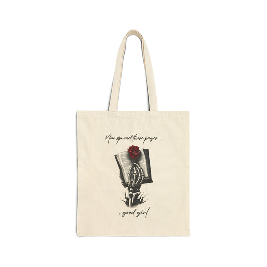 Spread those pages... Canvas Tote Bag