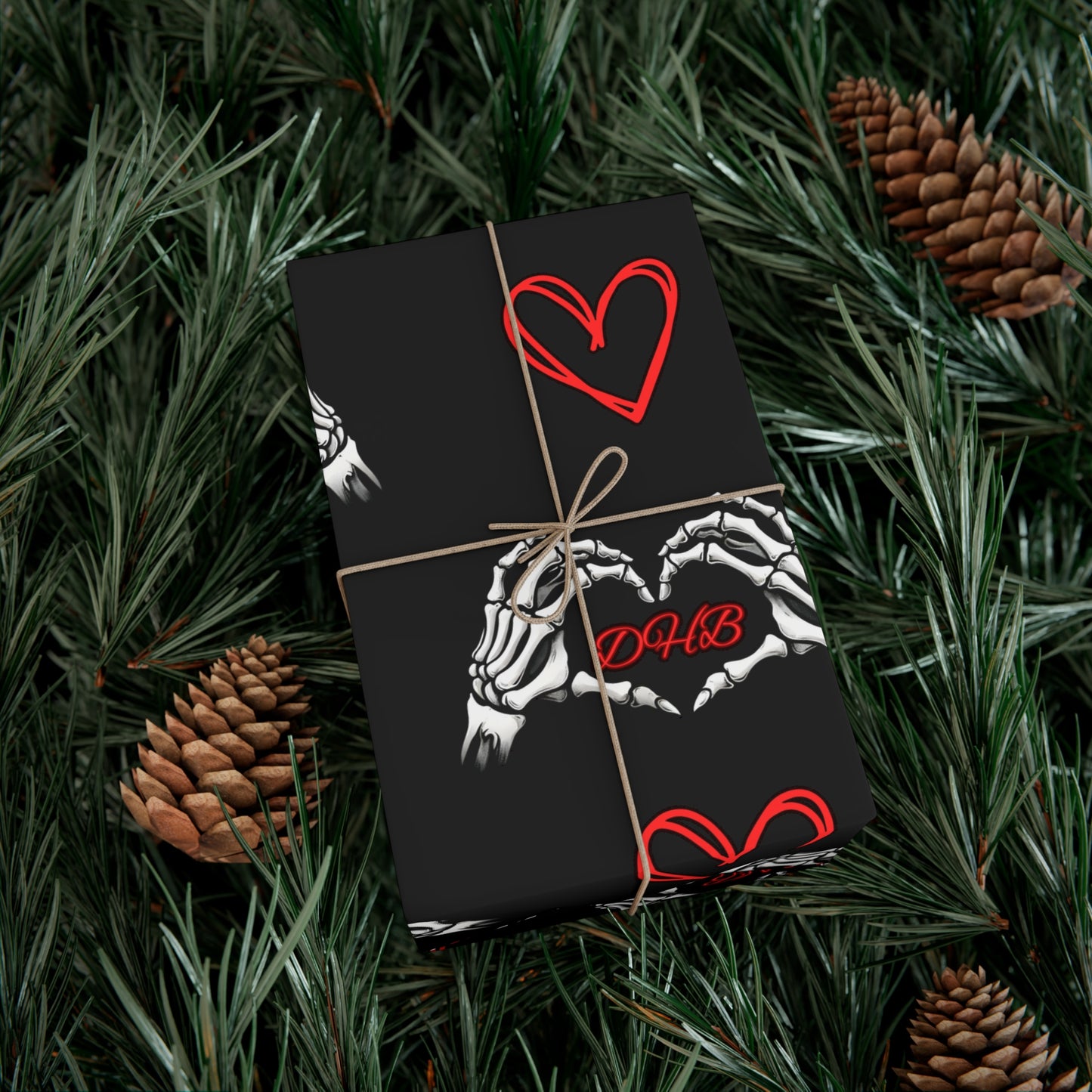 Dark Hearts Gift Wrap
