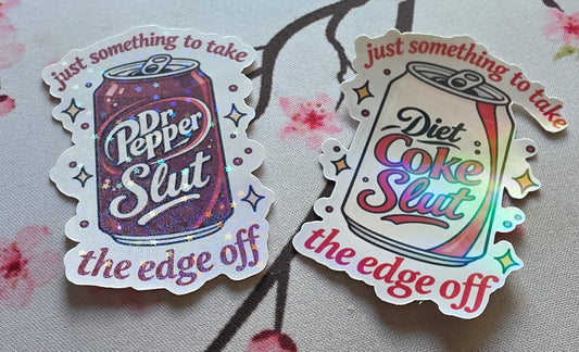 Soda Sl*t Die Cut Sticker