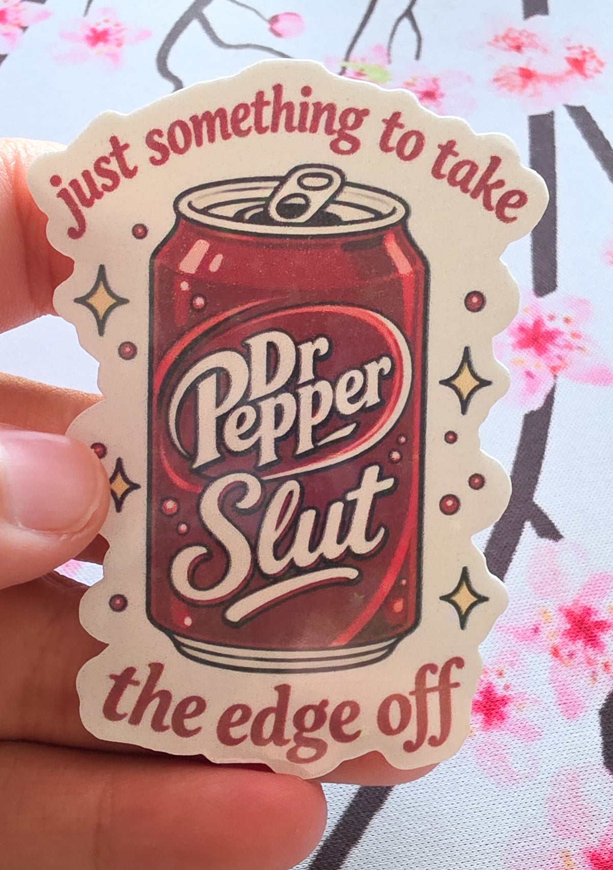 Soda Sl*t Die Cut Sticker