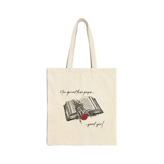 Spread those pages Cotton Canvas Tote Bag