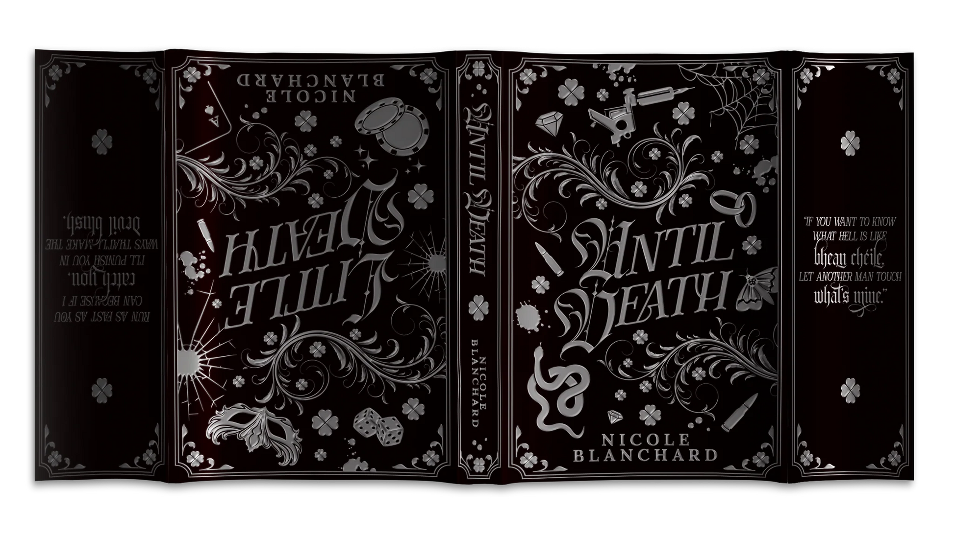Until Death reversible dust jacket showing the Until Death and Little Death flip design