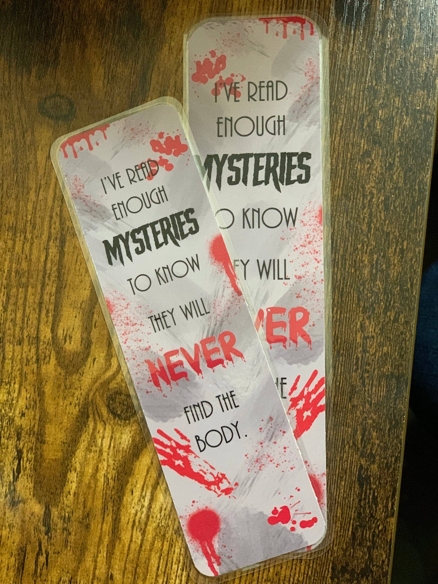 No Body Mystery Bookmark: Cardstock w/ Tassel, 8x2 in