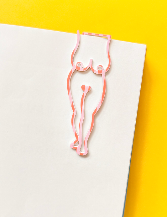 Nipclip: Pink & Peach Stripe