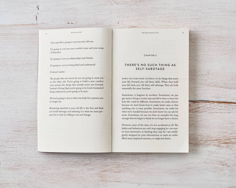 The Mountain Is You - book: Hardcover