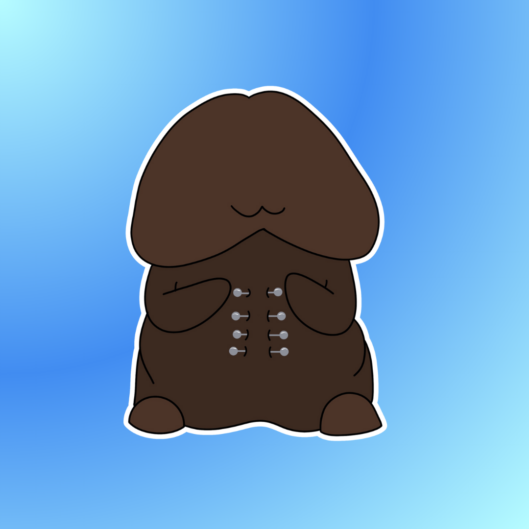 Mr. Ribbed Sticker: Neutral