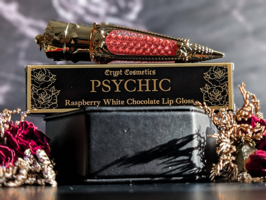 PSYCHIC - Pink white chocolate raspberry lip gloss