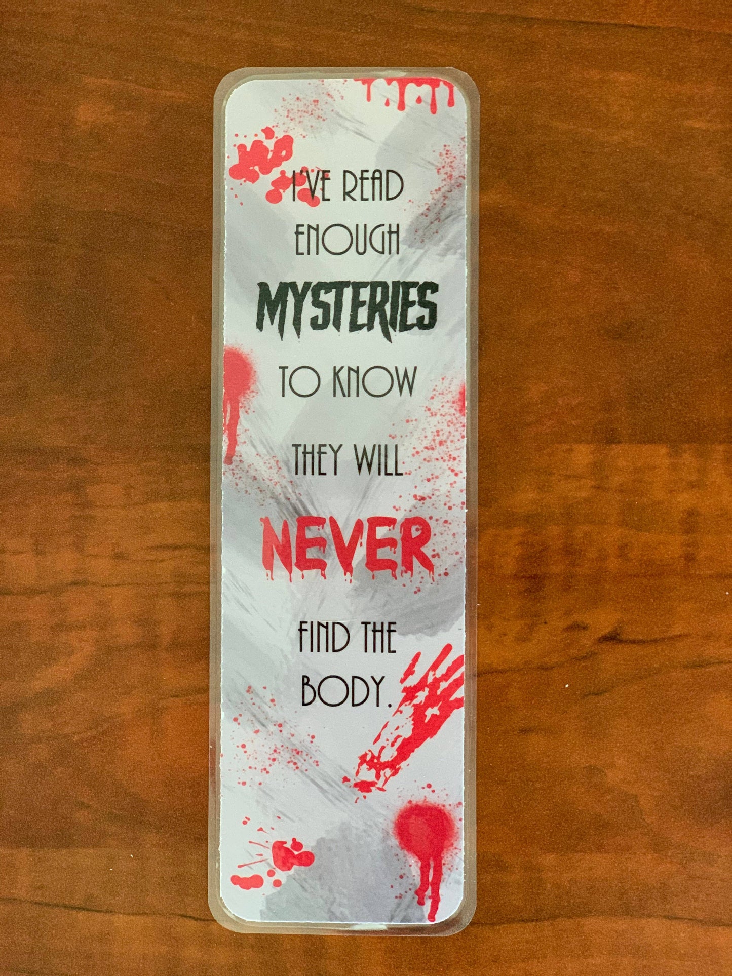 No Body Mystery Bookmark: Cardstock w/ Tassel, 8x2 in