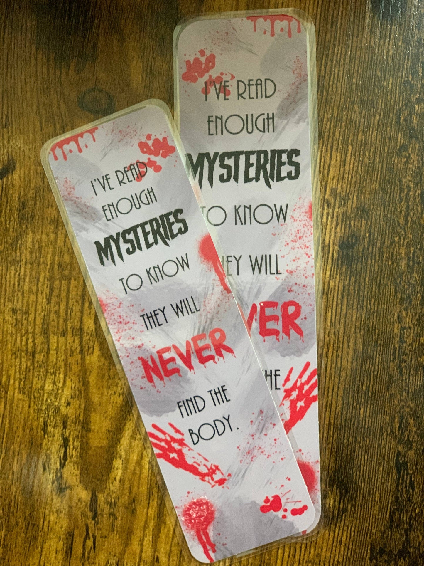 No Body Mystery Bookmark: Cardstock w/ Tassel, 8x2 in