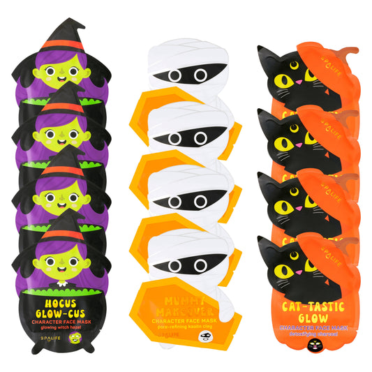 Korean Halloween Sheet Masks – Witch, Mummy, Cat