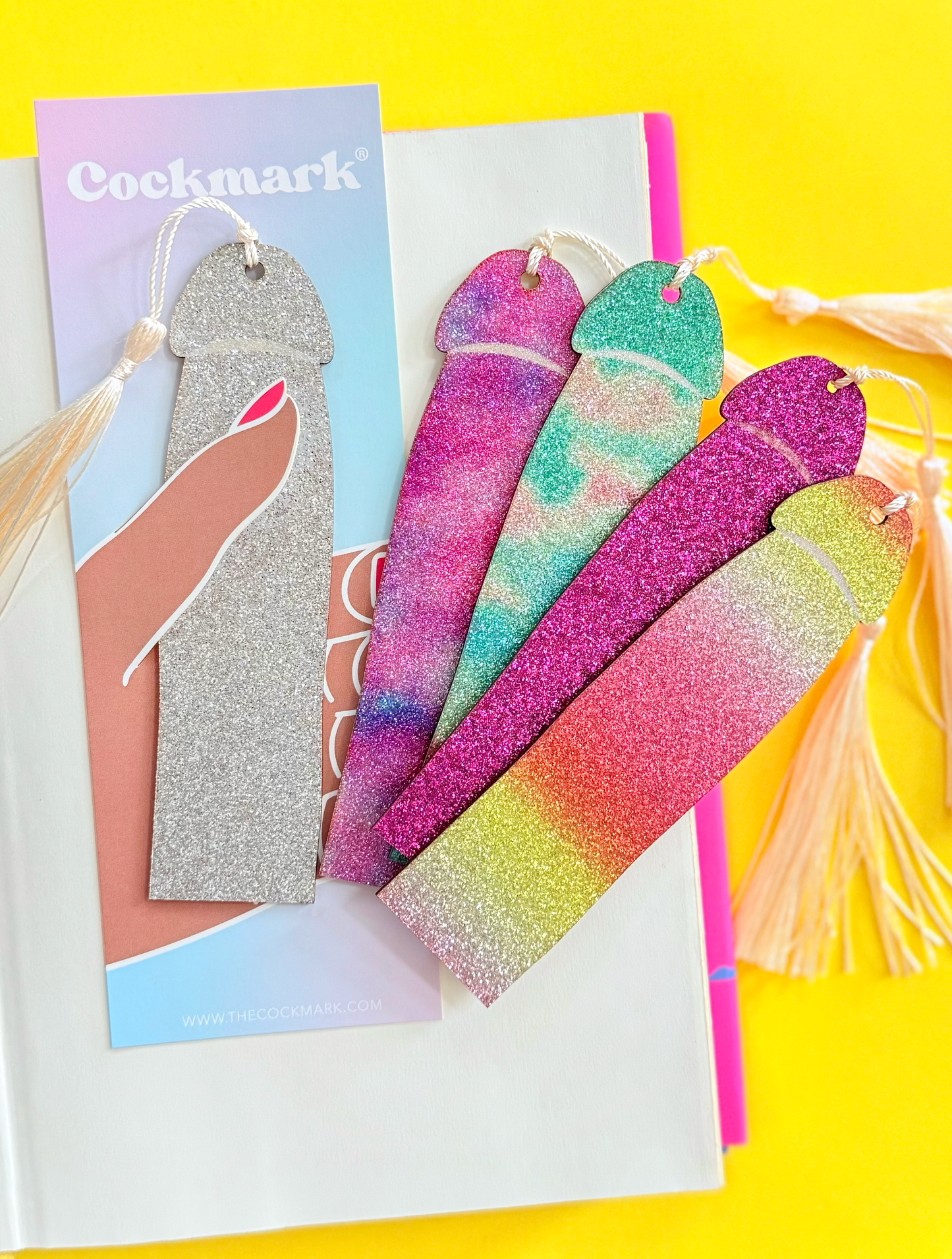Glitter Cockmark Bookmark: Glitter Galaxy